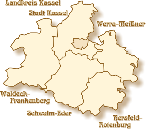 Karte Nordhessen